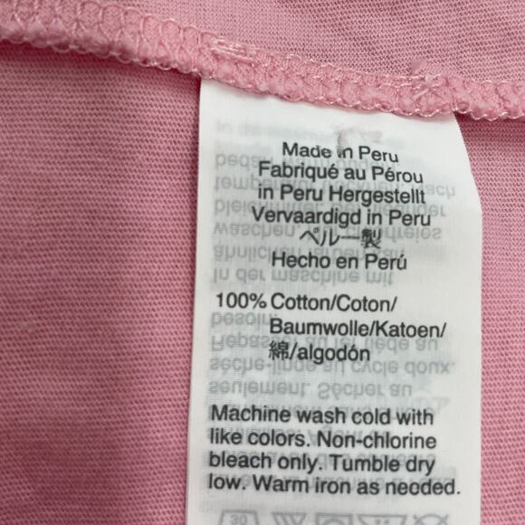 MADEWELL Pink Knotted Front Cropped Short Sleeve T-Shirt Top XXS - Picture 9 of 12